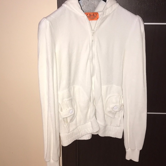 Juicy couture white hoodie Clearance